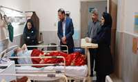 بازدید معاون دانشجویی و فرهنگی دانشگاه از دو بیمارستان دولتی کرج در تعطیلات نوروز