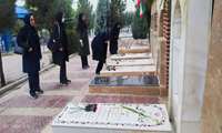 همزمان با آغاز هفته گرامیداشت پرستار،غبارروبی گلزار شهدای مدافعان سلامت